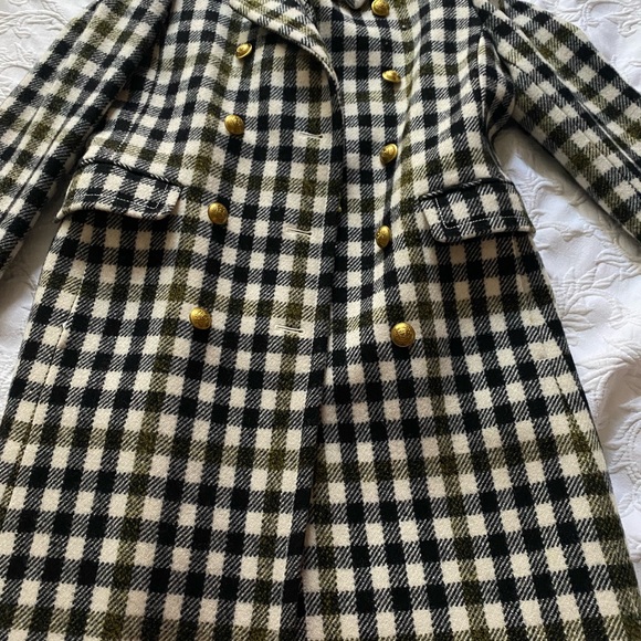 LIKE New JCREW Oxford Check Coat in Sz 6 - Picture 3 of 8